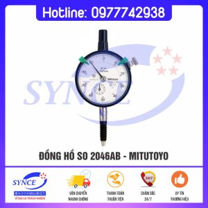 Đồng Hồ So 2046AB 0-10mm 0.01mm Lưng Thẳng Mitutoyo