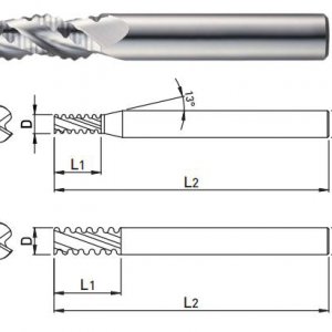 Dao phay Thô WAF303 Răng Cưa 3F - Dao Phay Nhôm