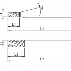Dao Phay Thô ZF61 3~5F Răng Cưa Nhuyễn 30~50HRC - Widin