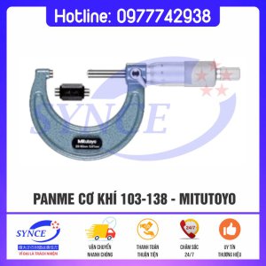 Panme Cơ Khí 103-138 Đo Ngoài 25-50mm x0.01mm - Mitutoyo