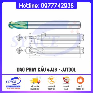 Dao Phay Cầu 4JJB 4F - Gia Công Thép 70HRC