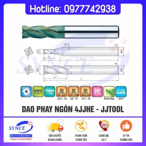 Dao Phay Ngón 4JJE 4F - Gia Công Thép 65HRC