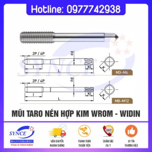 Mũi Taro Nén Hợp Kim WROM M3-M12 - Widin