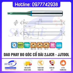 Dao Phay Bo Góc R Cổ Dài 2JJCR - Gia Công Thép 70HRC