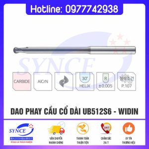 Dao Phay Cầu UB512S6 2F 55HRC Widin - Dao Phay Thép