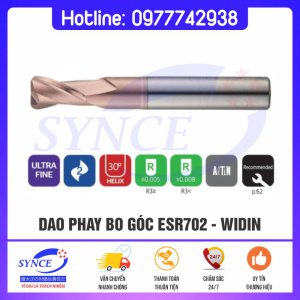 Dao Phay ESR702 Bo Góc R 2F Widin - Dao Phay Thép 63HRC