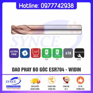 Dao Phay ESR704 Bo Góc R 4F Widin - Dao Phay Thép 63HRC