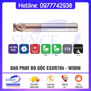 Dao Phay Bo Góc ESXR704 4F Hợp Kim Của Widin – Phay Thép 63HRC