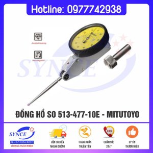 Đồng Hồ So 513-477-10E Chân Gập 0-1mm 0.01mm Đầu Ruby - Mitutoyo