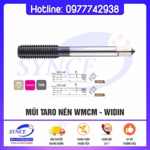 Mũi Taro Nén Hợp Kim WMCM M3-M12 - Widin