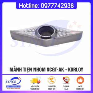 Mảnh Tiện Nhôm VCGT-AK - Korloy