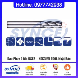 Dao Phay 4 Me KSES – KOIZUMI TOOL Nhật Bản