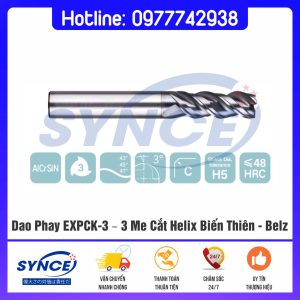 Dao Phay EXPCK-3 – 3 Me Cắt Helix Biến Thiên - Belz