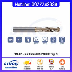 DMF-HP – Mũi Khoan HSS-PM Belz Thụy Sĩ | Mũi Khoan Hiệu Suất Cao