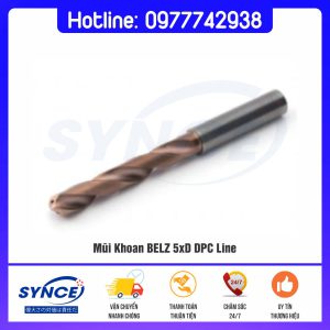 Mũi Khoan BELZ 5xD DPC Line – Khoan Sâu Chính Xác, Bền Bỉ, Phủ CrAlSiN Hiệu Suất Cao