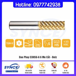 Dao Phay EXHSG-6 6 Me Cắt - Belz  – Hiệu Suất Cao
